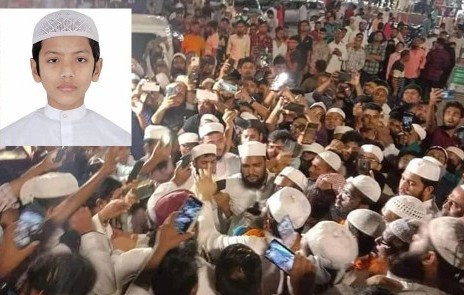 মধ্যরাতে বিমানবন্দরে ফুলেল শুভেচ্ছা ও ভালোবাসায় সিক্ত হাফেজ তাকরীম