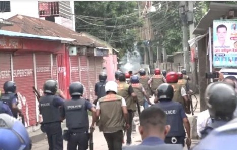 সিরাজগঞ্জে বিএনপি-পুলিশের সংঘর্ষে আহত ২০