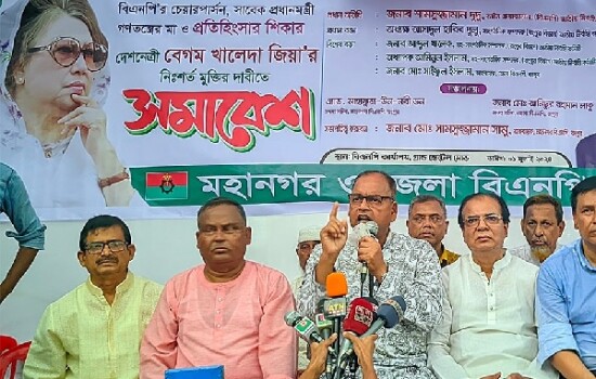 সরকার অন্যায়ভাবে খালেদা জিয়াকে জেলখানায় রেখেছে: শামসুজ্জামান দুদু