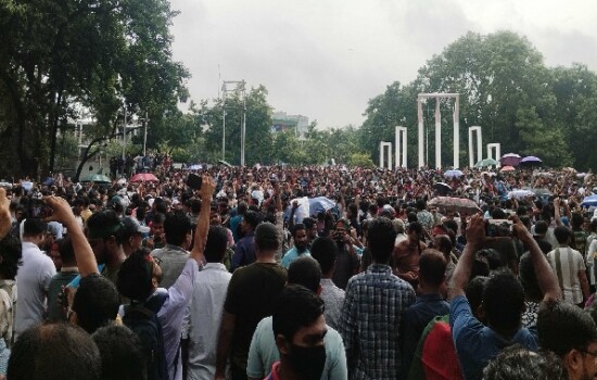 শহীদ মিনার থেকে সরকার পদত্যাগের এক দফা ঘোষণা