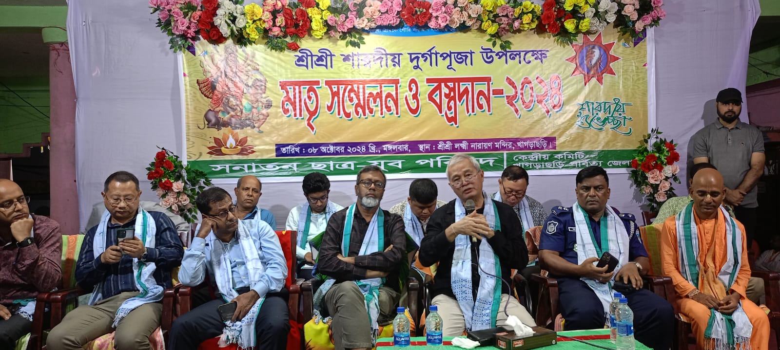 দুর্গাপূজা হলো সাম্যের প্রতীক ও মৈত্রীর প্রতীক- উপদেষ্টা সুপ্রদীপ চাকমা