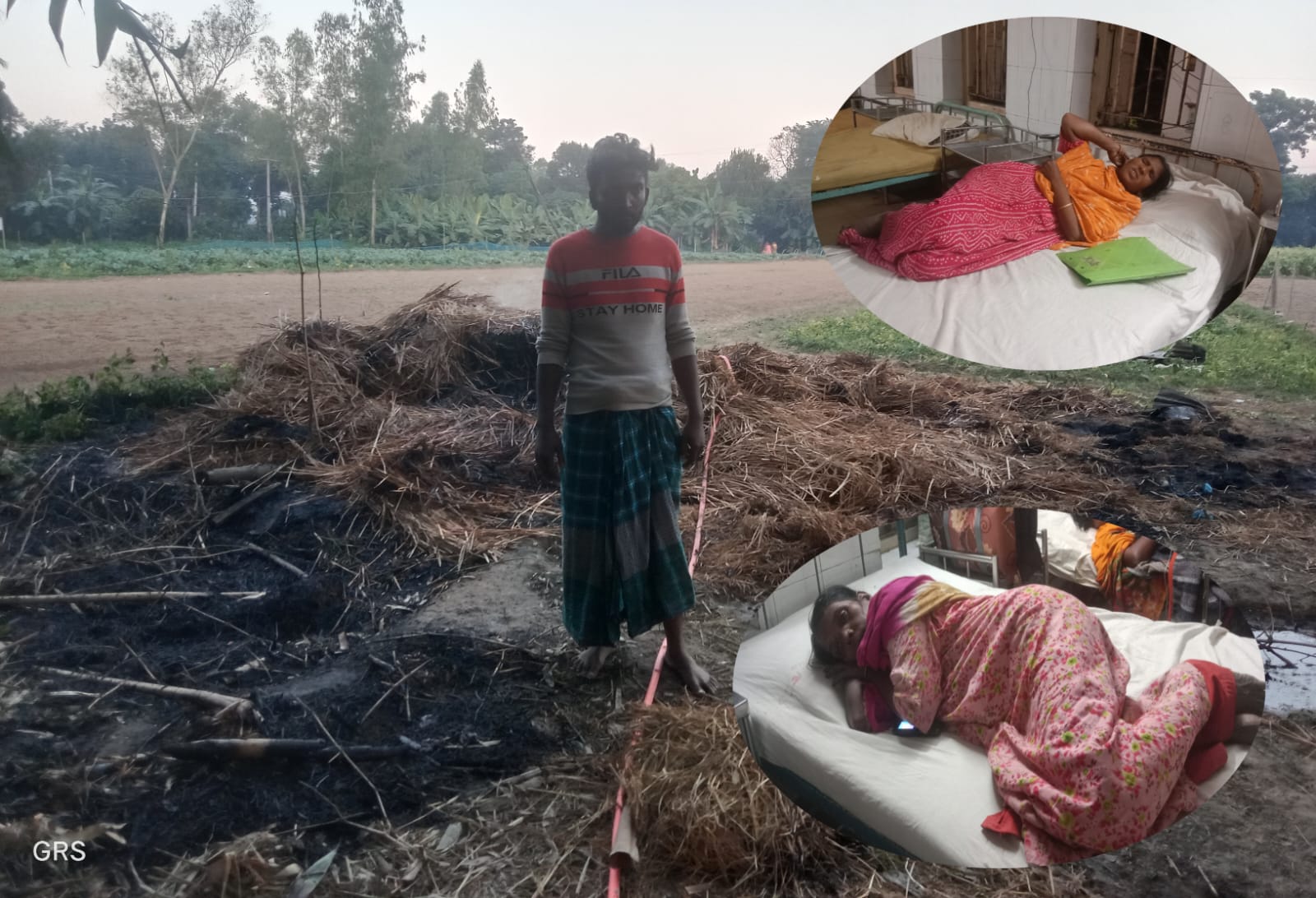 বীরগঞ্জের পল্লীতে বসতবাড়ি ভাংচুর, লুটপাট, অগ্নিসংযোগ, আহত-৫.